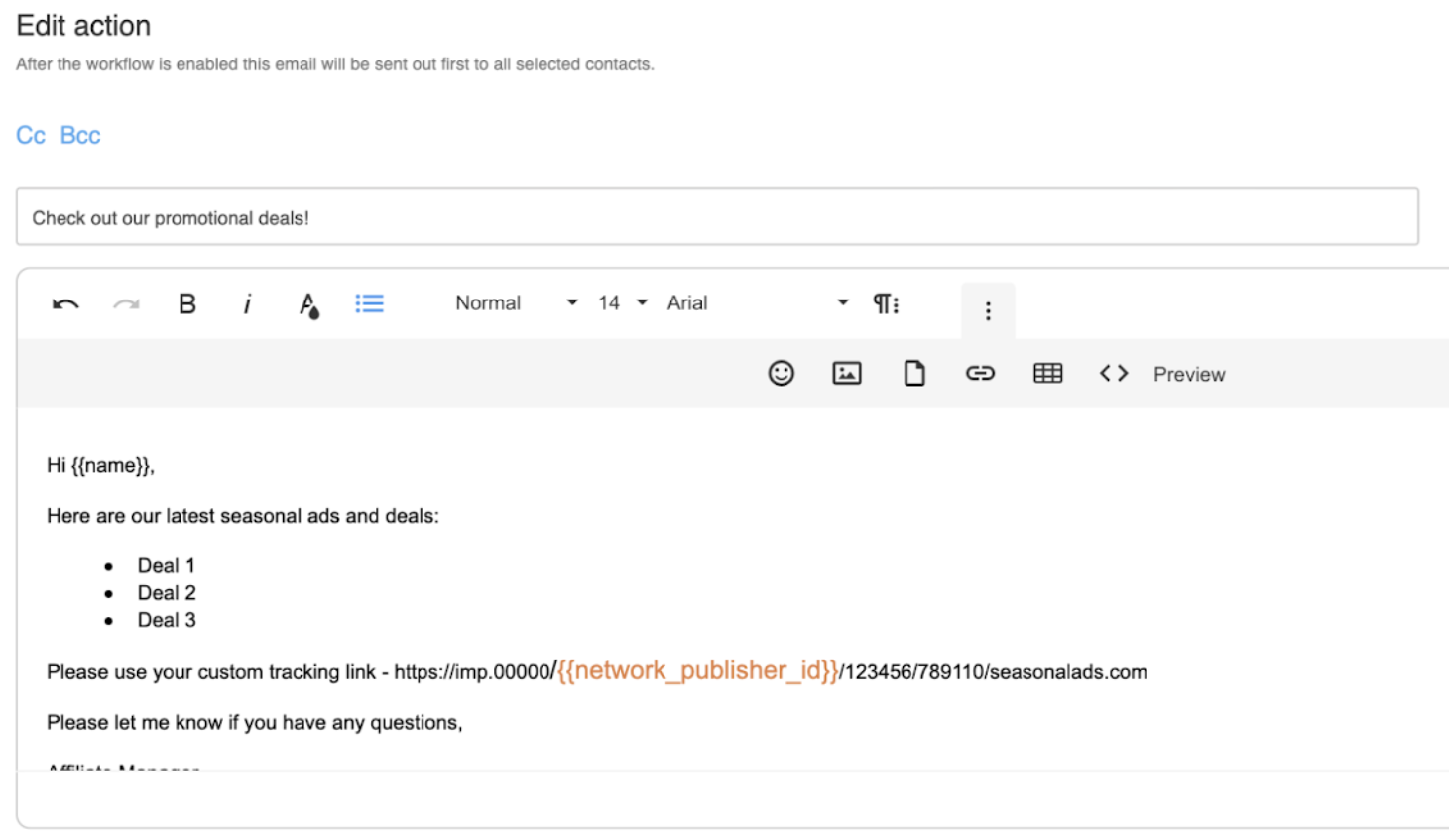 Populate Impact Tracking Links in Emails at Scale – Mediarails